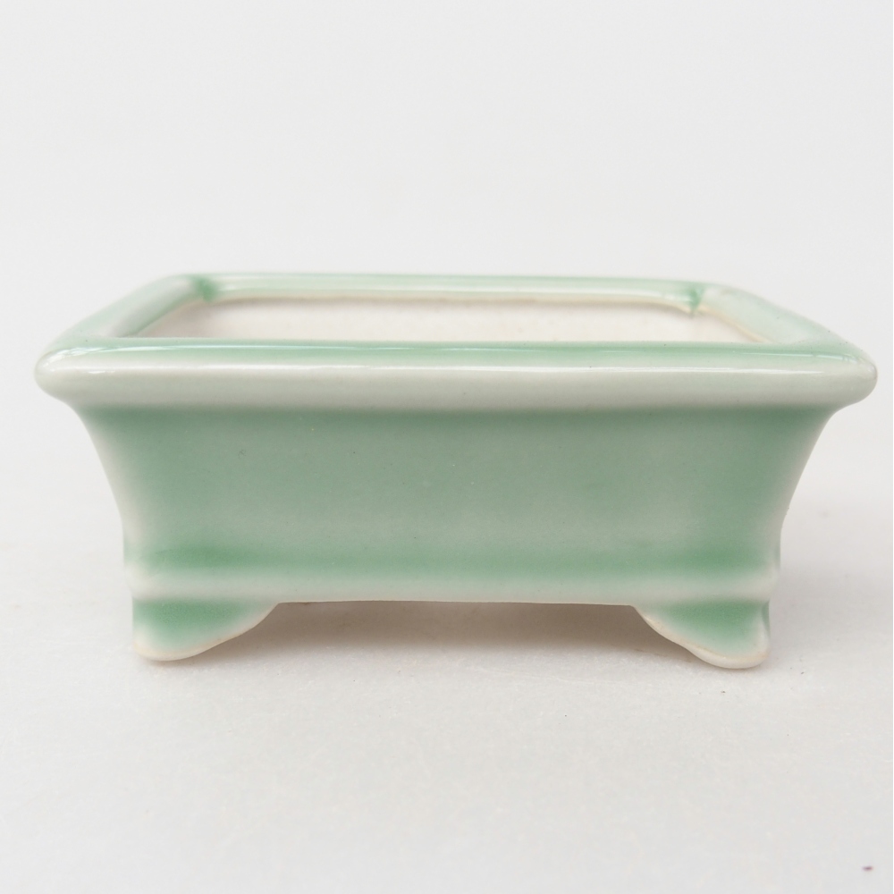 Ciotola per mini bonsai 8 x 6,5 x 3 cm, verde