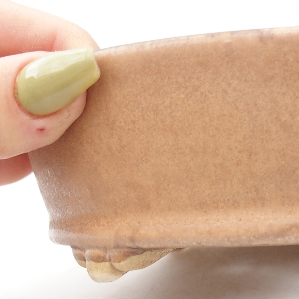 Ciotola per bonsai in ceramica 15,5 x 15,5 x 4,5 cm, rosa