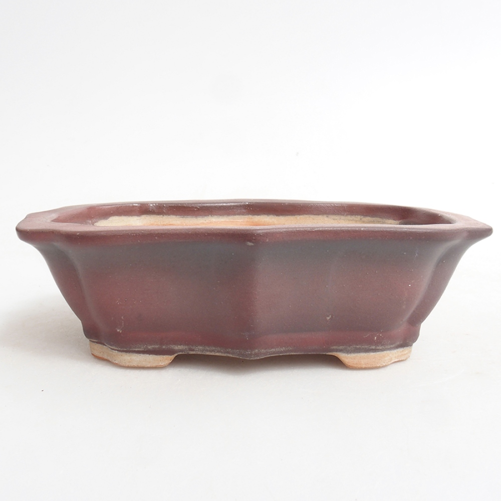 Ciotola bonsai in ceramica 15,5 x 11,5 x 4,5 cm, rosa