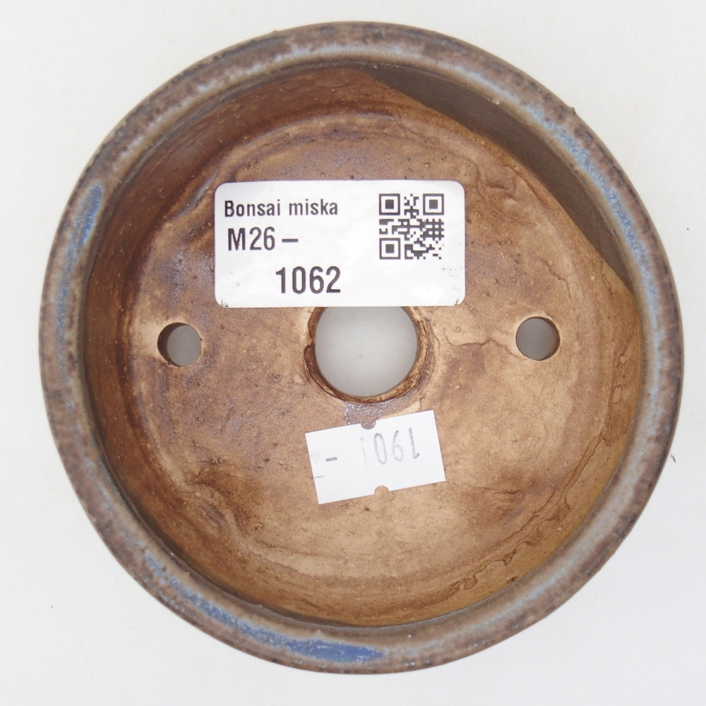 Ciotola bonsai in ceramica 9 x 9 x 3,5 cm, colore blu