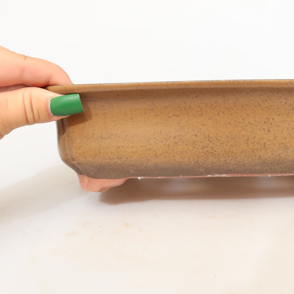 Ciotola in ceramica  24 x 17 x 6 cm, colore marrone
