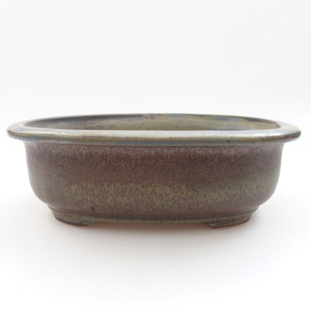 Ciotola bonsai in ceramica 22 x 17 x 5 cm, verde