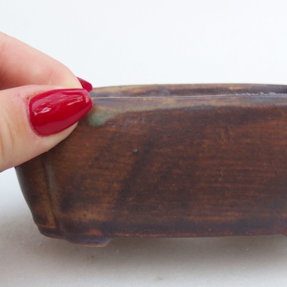 Ciotola bonsai in ceramica 26 x 26 x 8 cm, colore rosso