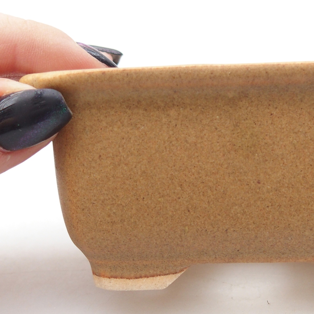 Ciotola per mini bonsai 9 x 7 x 4,5 cm, marrone