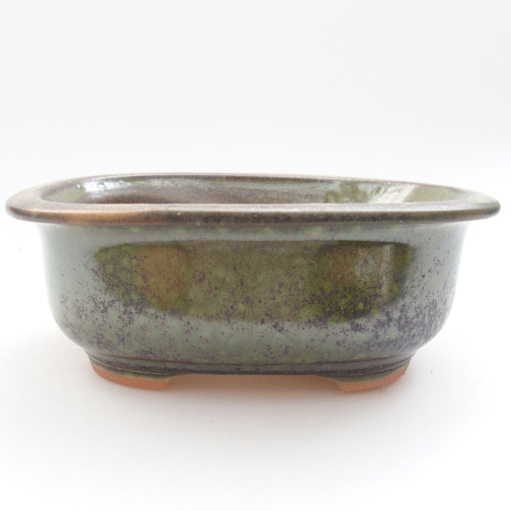 Ciotola bonsai in ceramica 22 x 17 x 5 cm, verde