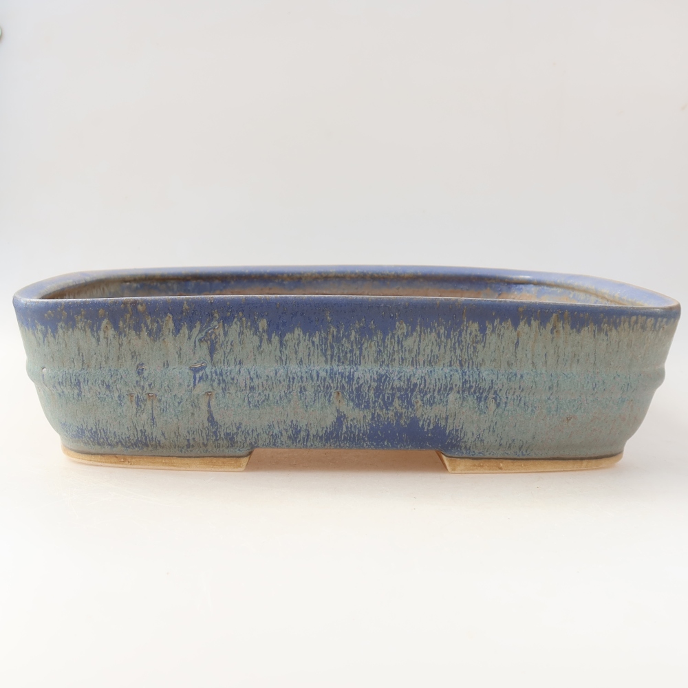 Ciotola bonsai in ceramica 29,5 x 24,5 x 7,5 cm, colore blu