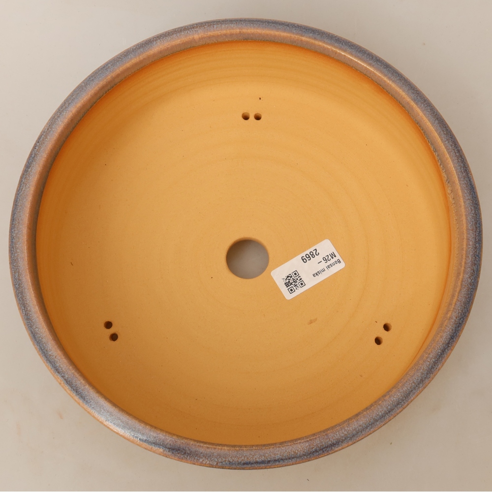 Vaso da bonsai in ceramica 24 x 24 x 7,5 cm, colore blu