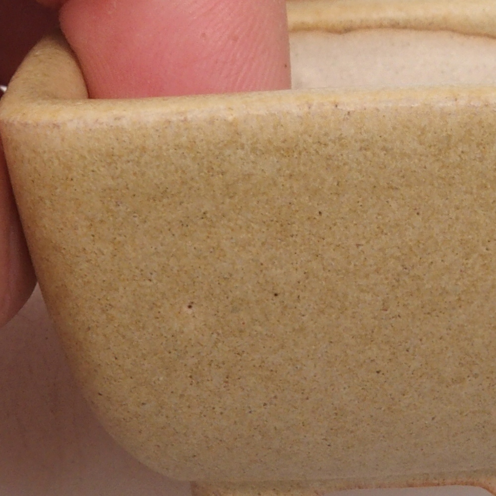 Ciotola per mini bonsai 4,5 x 4,5 x 3 cm, marrone