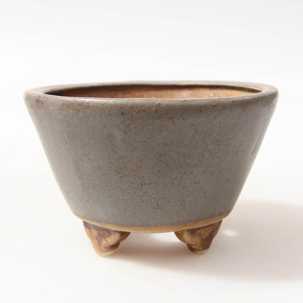Ciotola bonsai in ceramica 8,5 x 8,5 x 5 cm, colore blu