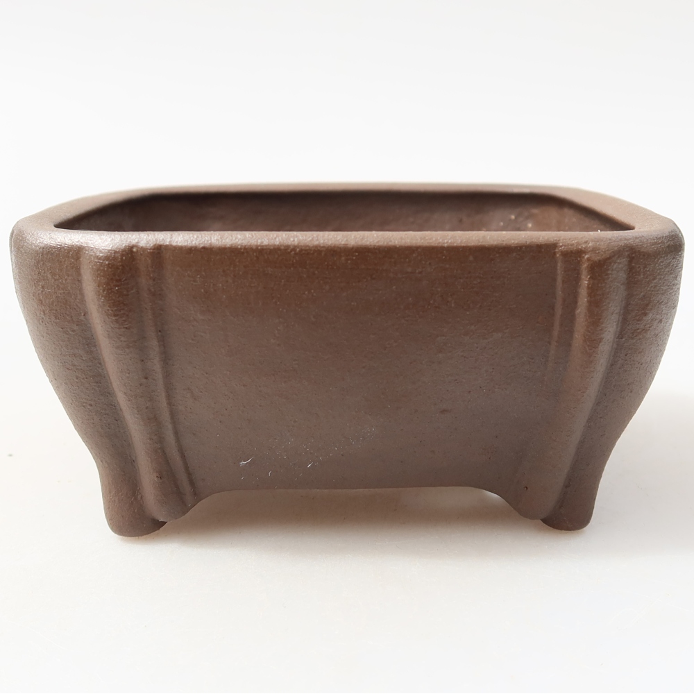 Ciotola per bonsai in ceramica 10,5 x 10,5 x 4,5 cm, marrone