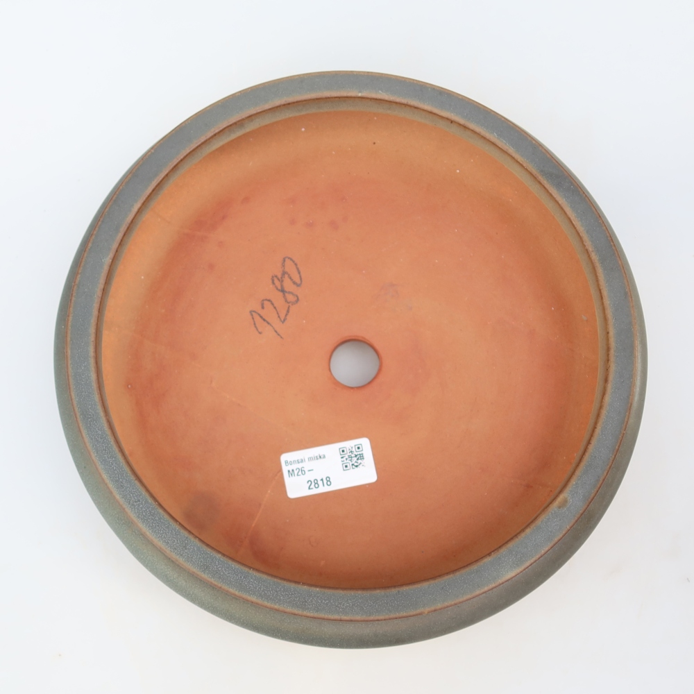 Ciotola in ceramica  23 x 23 x 7 cm, colore marrone