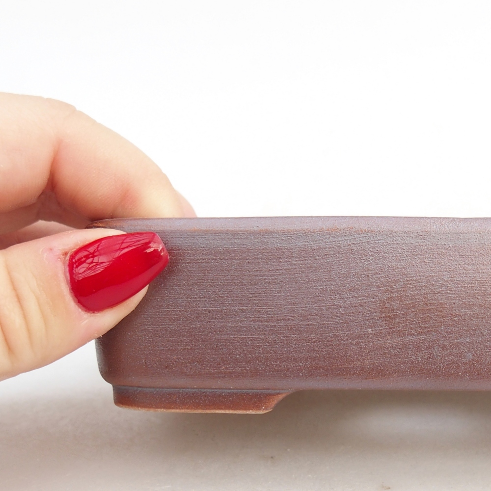 Ciotola bonsai in ceramica 26 x 26 x 8 cm, colore rosso