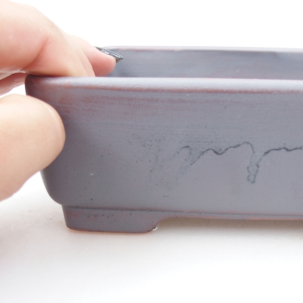 Ciotola bonsai in ceramica 22 x 17 x 5 cm, verde