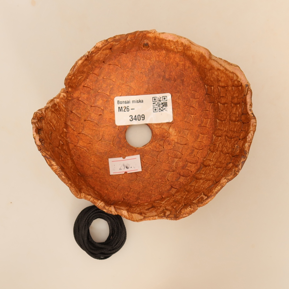 Contenitore in ceramica per Kokedama 12 x 12 x 7 cm, colore rosa