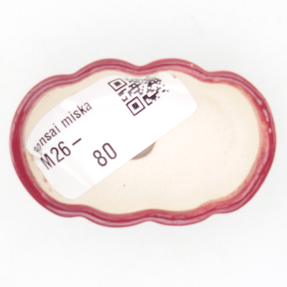Ciotola mini bonsai 5,5 x 3,5 x 1,5 cm, bordeaux