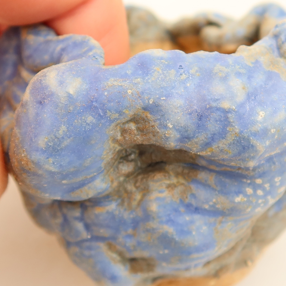 Guscio in ceramica  5 x 4 x 5 cm, colore blu