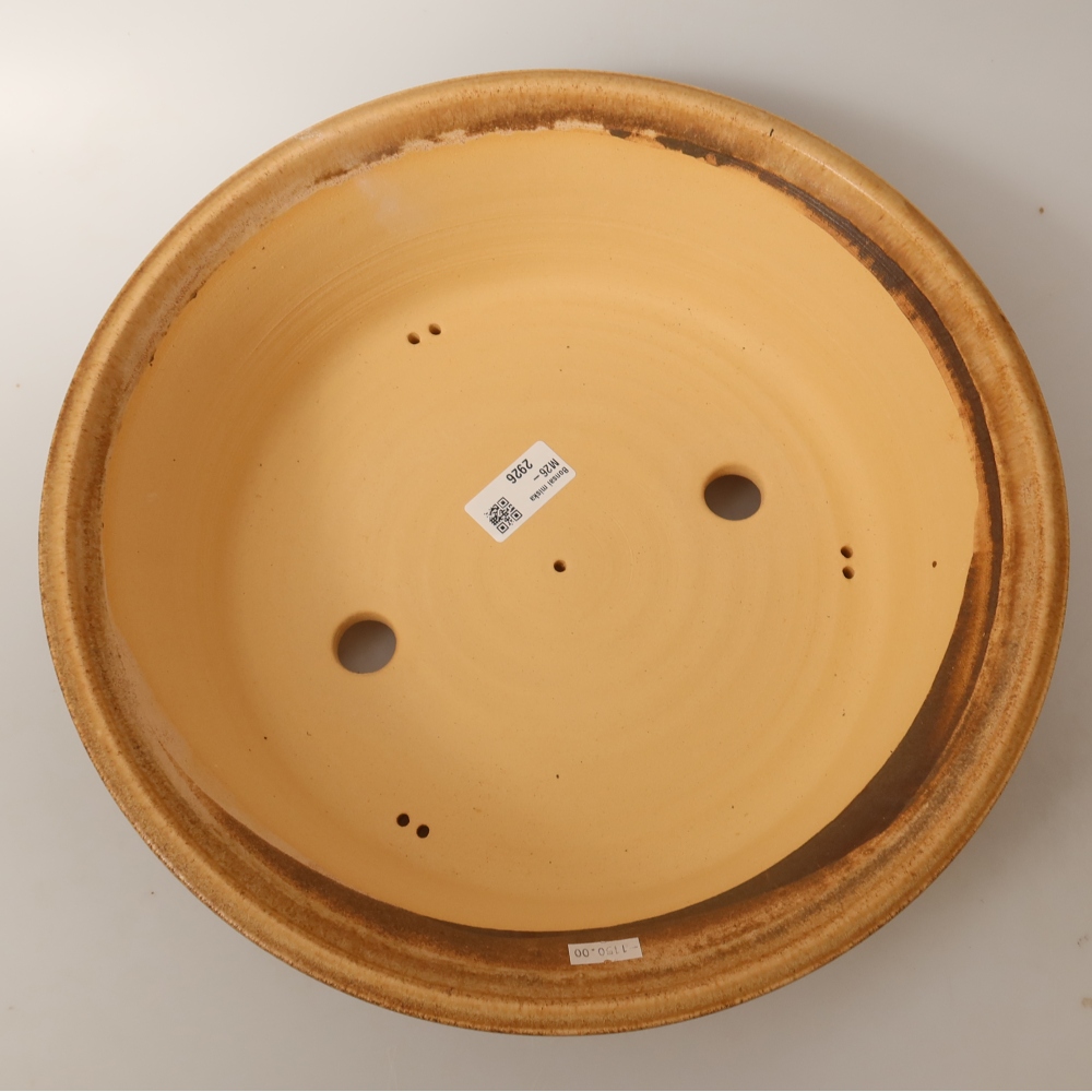 Vaso in ceramica per bonsai 33 x 33 x 9 cm, colore marrone - SOLO RITIRO IN NEGOZIO o spedizione su pallet