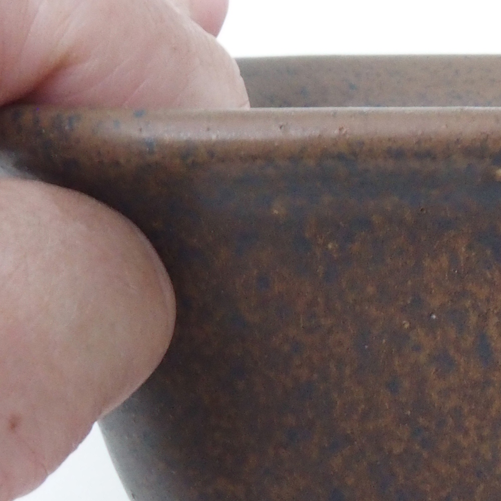 Ciotola per bonsai H37 - 14,5 x 13 x 6,5 cm - marrone