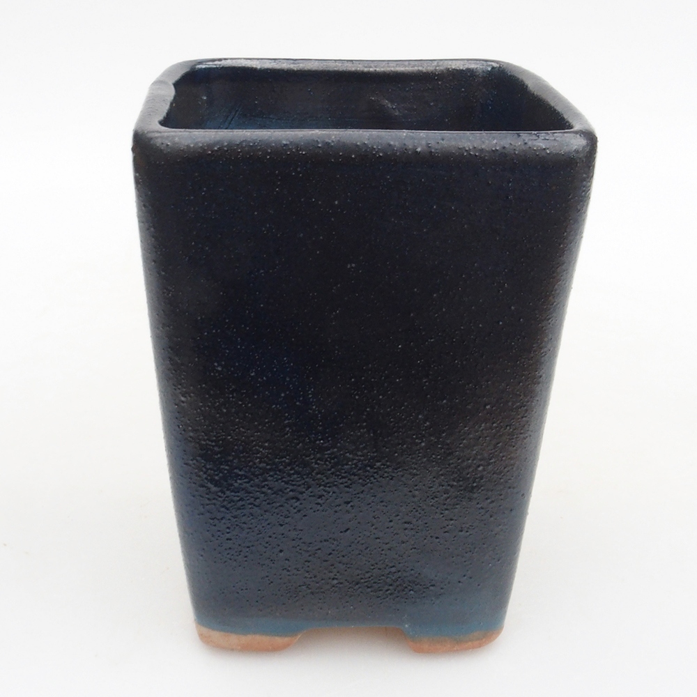 Ciotola bonsai in ceramica 8 x 8 x 10,5 cm, colore blu