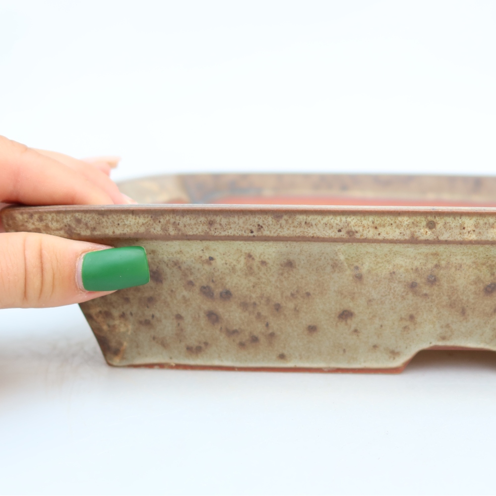 Ciotola in ceramica  26 x 19,5 x 5,5 cm, colore beige