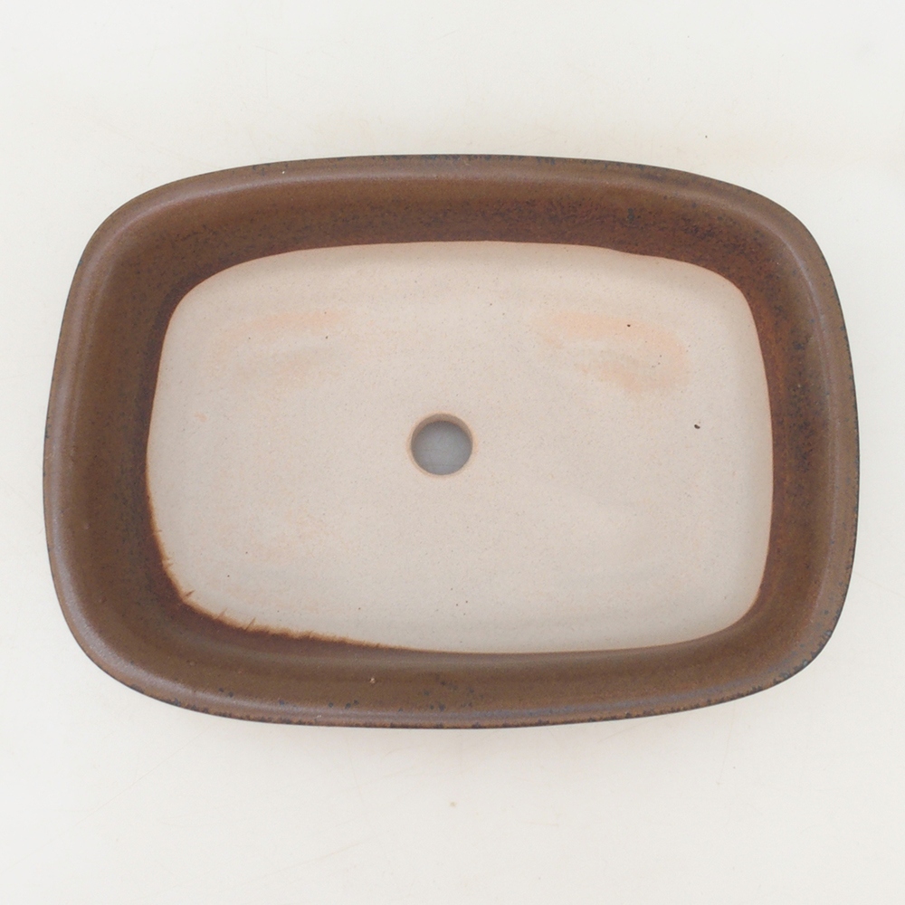 Ciotola per bonsai H02 - 19 x 13 x 5 cm - marrone