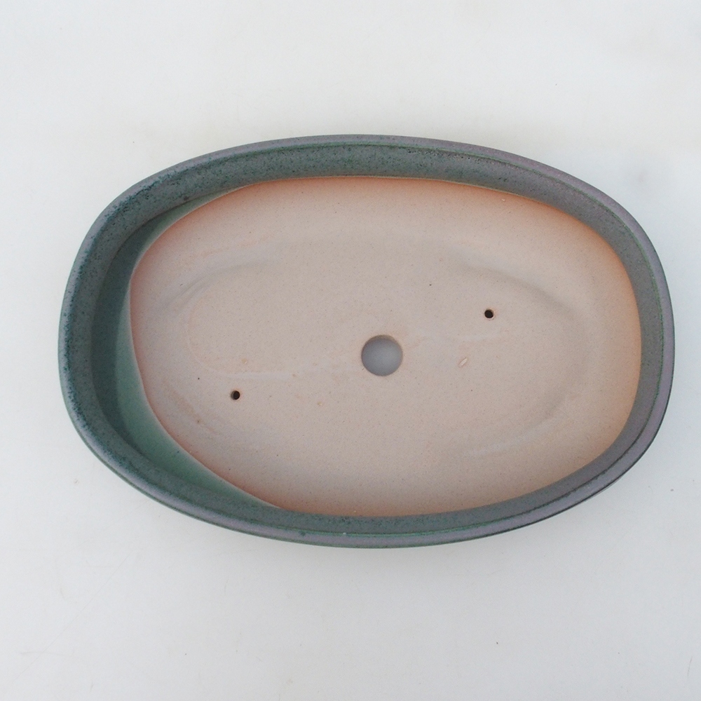 Ciotola per bonsai H15 - 25,5 x 17,5 x 6 cm. - verde