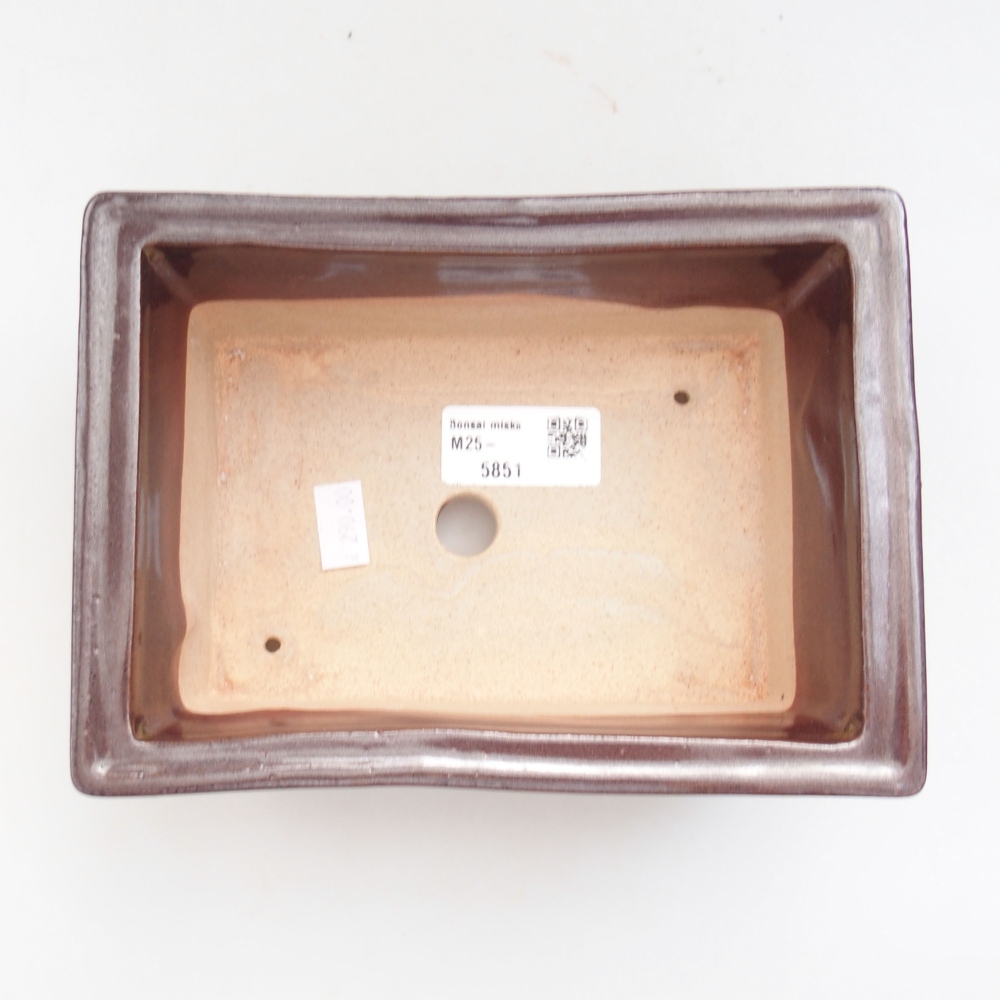 Ciotola bonsai in ceramica 22 x 17 x 5 cm, verde