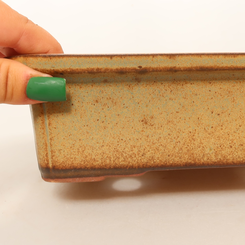Ciotola in ceramica  20 x 15,5 x 6 cm, colore marrone