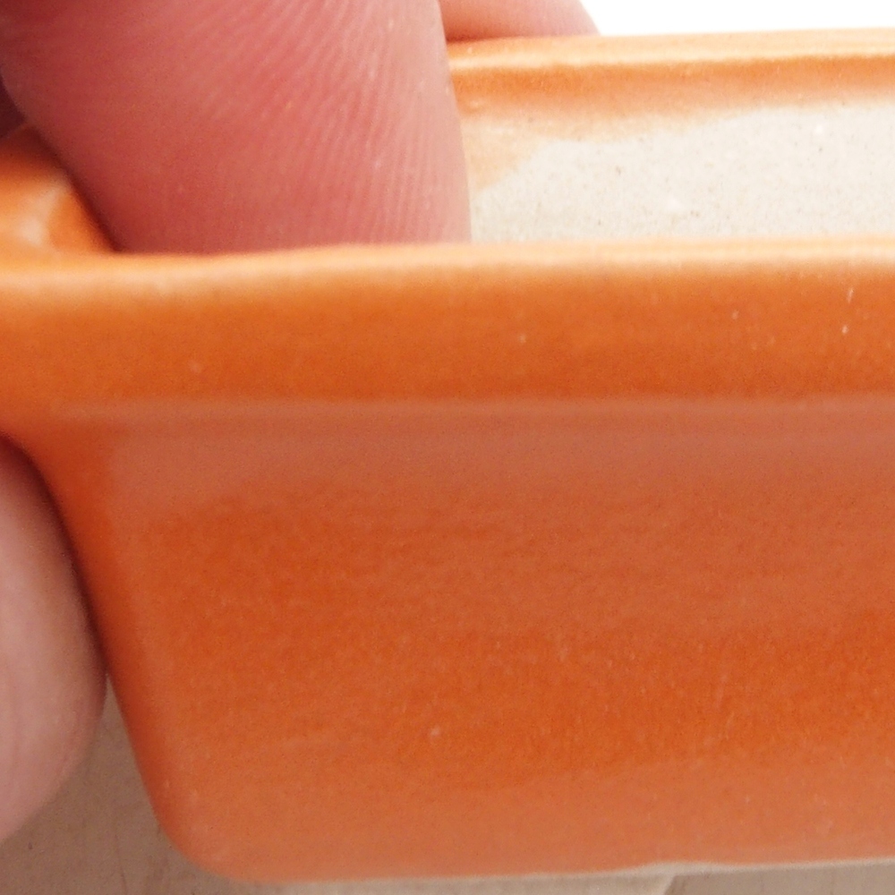 Ciotola per mini bonsai 6 x 4 x 2,5 cm, arancione