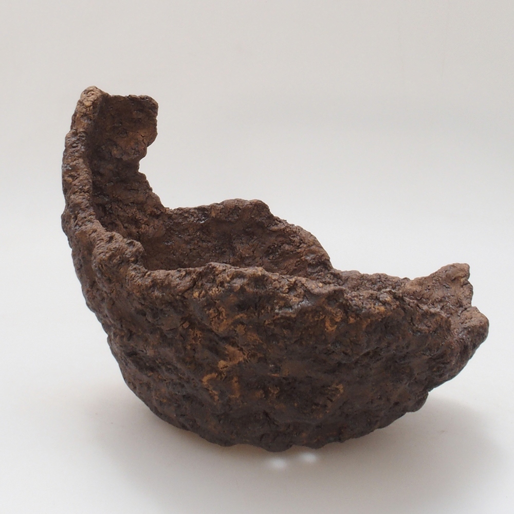 Conchiglia in ceramica 16 x 16 x 16 cm , colore marrone