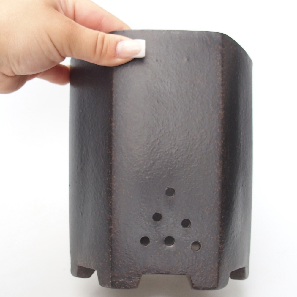 Ciotola 14,5 x 13 x 16,5 cm marrone ocra