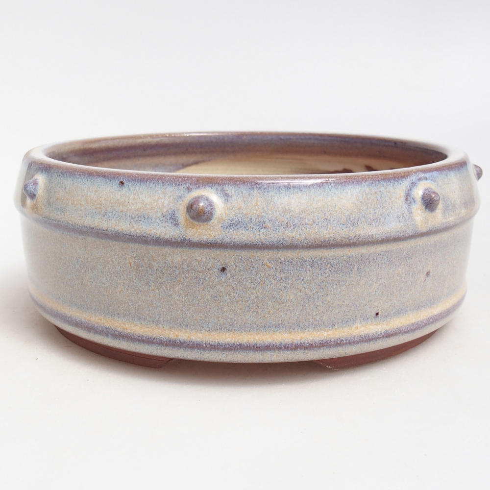Ciotola bonsai in ceramica 16 x 16 x 6 cm, colore blu
