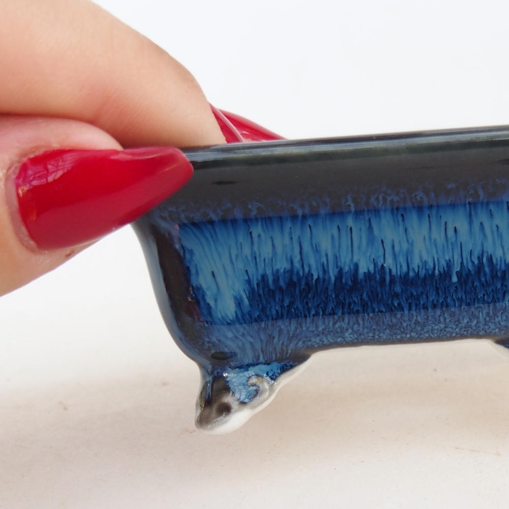 Mini bonsai 7 x 5,5 x 3 cm, colore blu