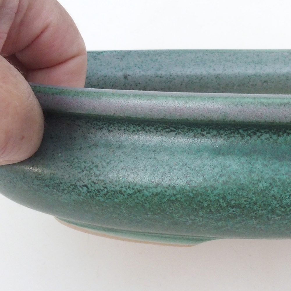 Ciotola per bonsai H15 - 25,5 x 17,5 x 6 cm. - verde