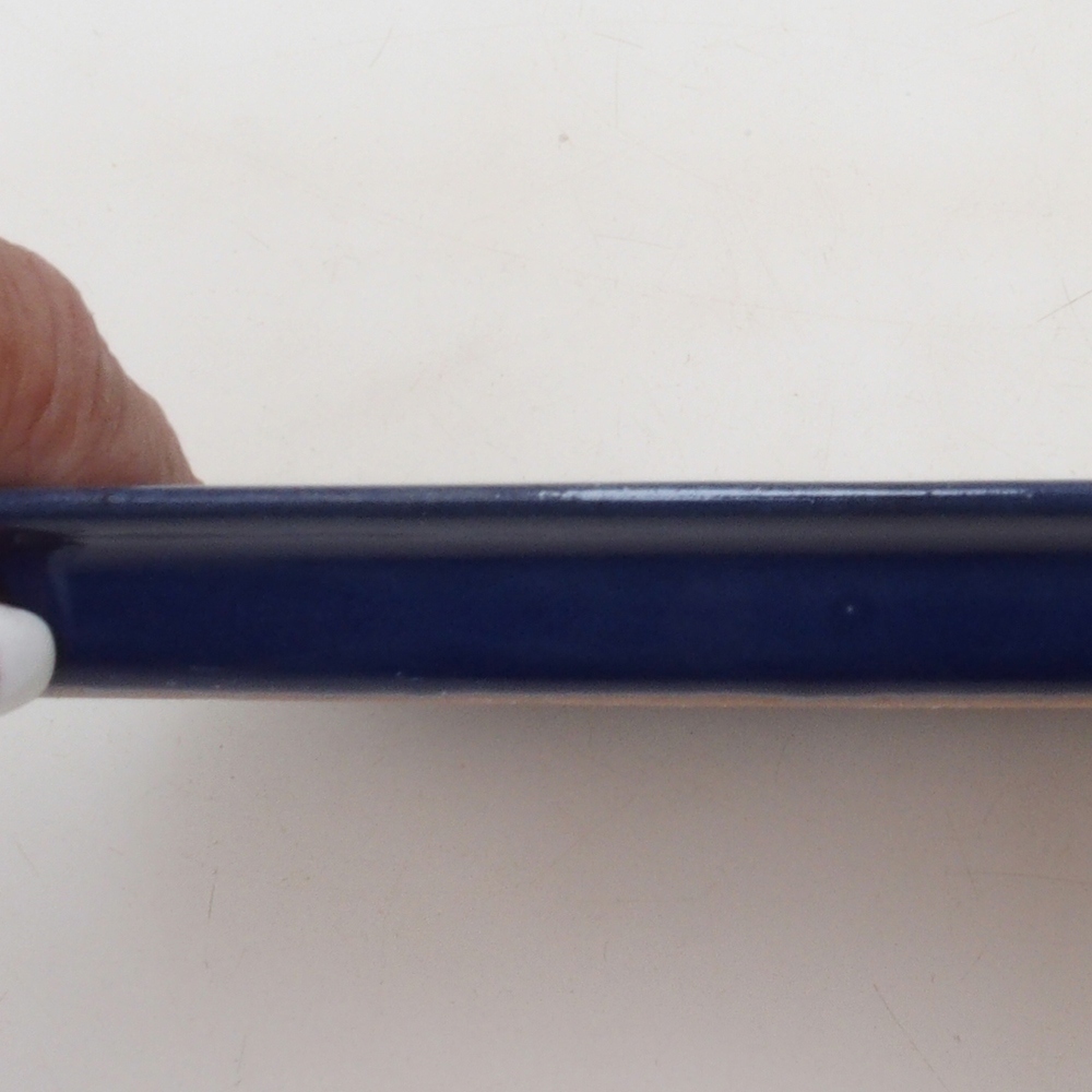 Ciotola in ceramica H08 - 22,5 x 16 x 1 cm - blu