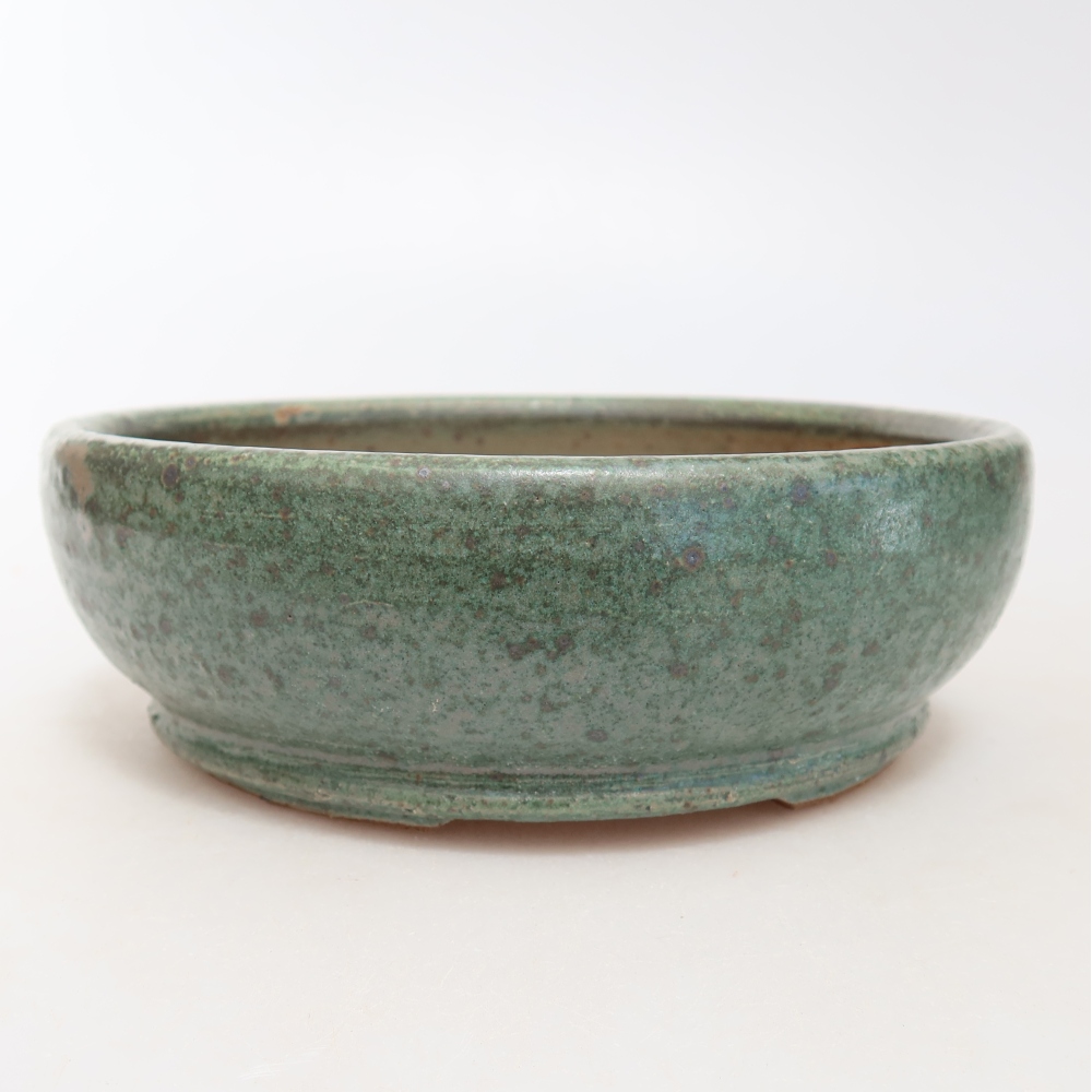Ciotola bonsai in ceramica 15 x 15 x 5 cm, verde