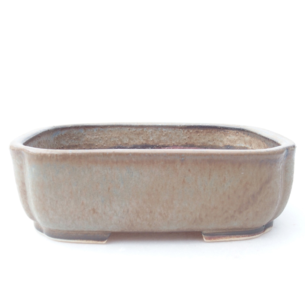 Ciotola bonsai in ceramica 13,5 x 12 x 4 cm, colore blu