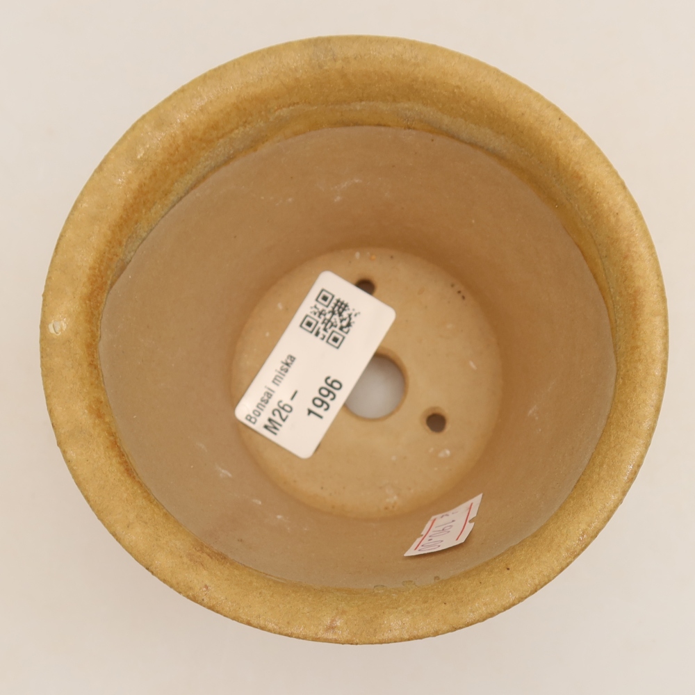 Vaso da bonsai in ceramica 11 x 11 x 7 cm, colore beige