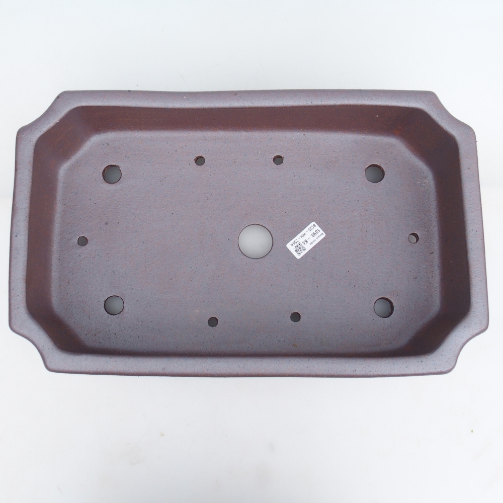 Ciotola bonsai in ceramica 44 x 27 x 13 cm, colore metallo - SOLO RITIRO PERSONALE o trasporto su pallet