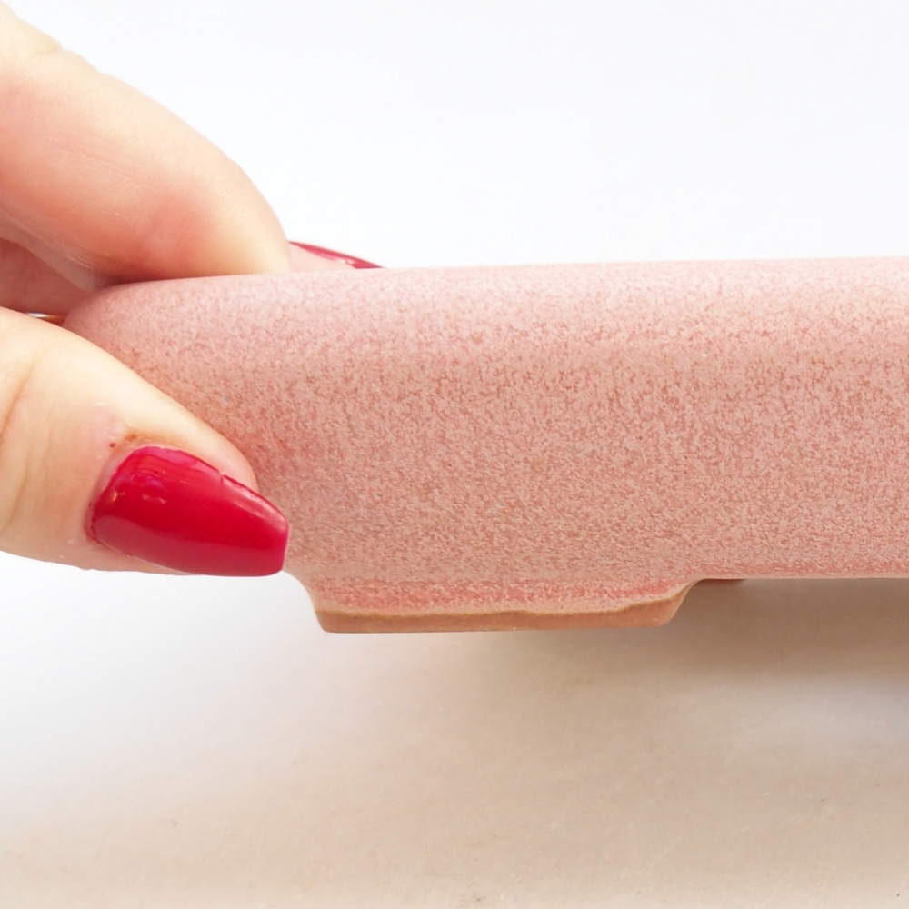 Ciotola bonsai in ceramica 26 x 26 x 8 cm, colore rosso