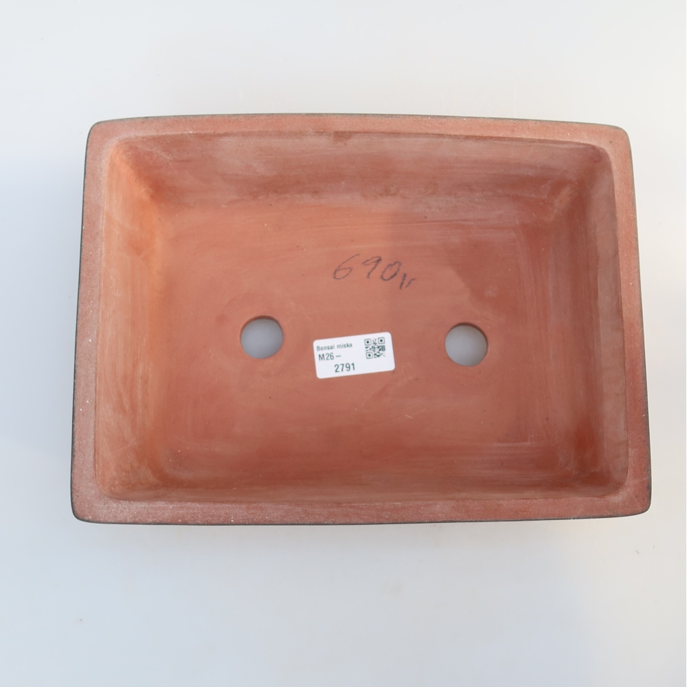 Ciotola in ceramica  25,5 x 19 x 7 cm, colore mattone