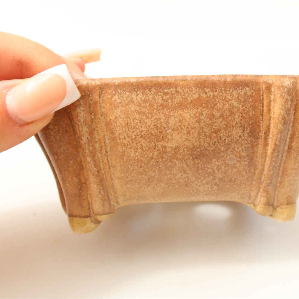 Ciotola bonsai in ceramica 10,5 x 10,5 x 4,5 cm, rosa