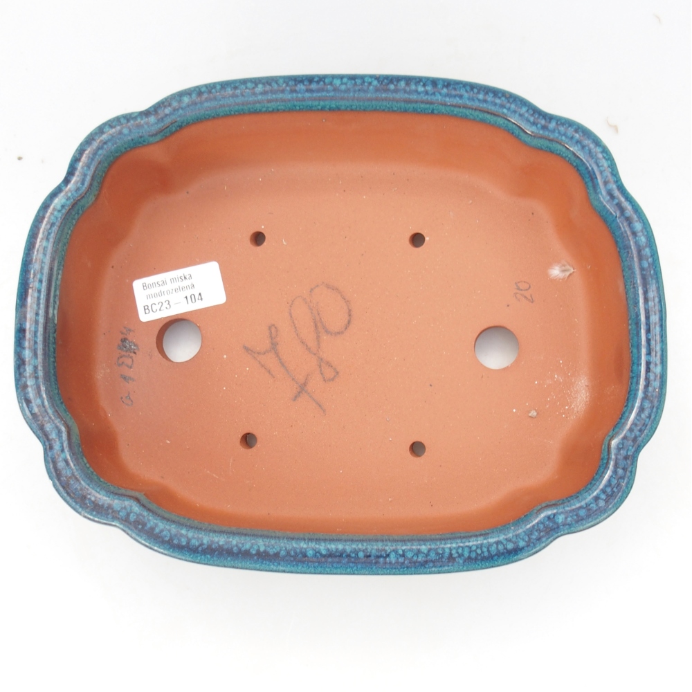 Ciotola 26 x 21 x 6,5 cm blu-verde