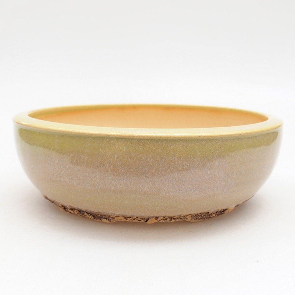 Ciotola per bonsai in ceramica 18 x 18 x 6 cm, verde