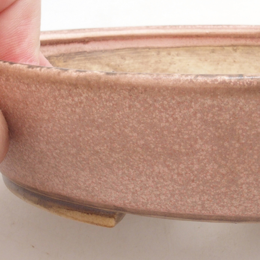 Ciotola per bonsai in ceramica 10 x 8,5 x 4 cm, marrone