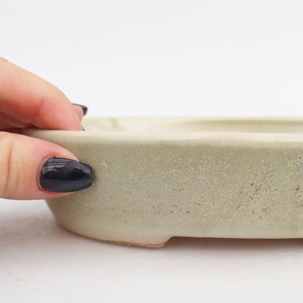 Ciotola bonsai in ceramica 17 x 14 x 4 cm, verde