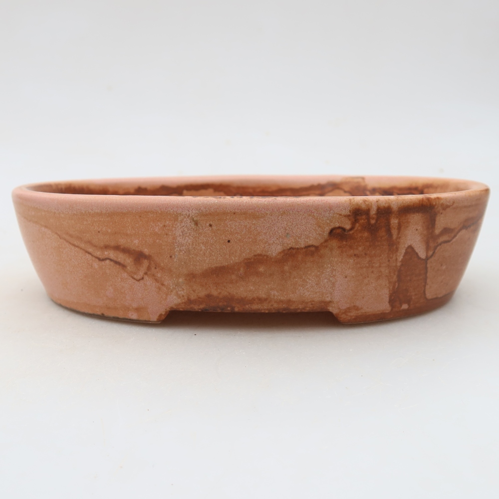 Ciotola bonsai in ceramica 17 x 14 x 4 cm, rosa