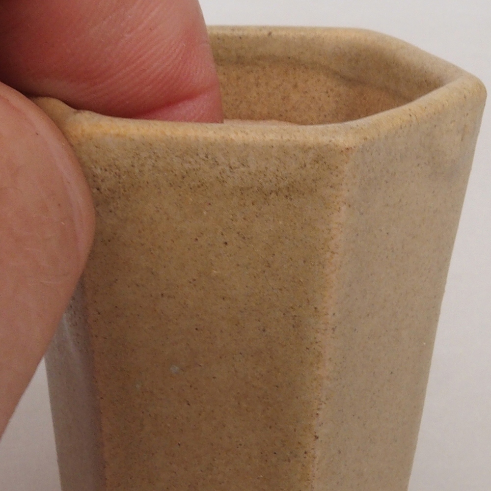 Ciotola per mini bonsai 4 x 3,5 x 5,5 cm, marrone