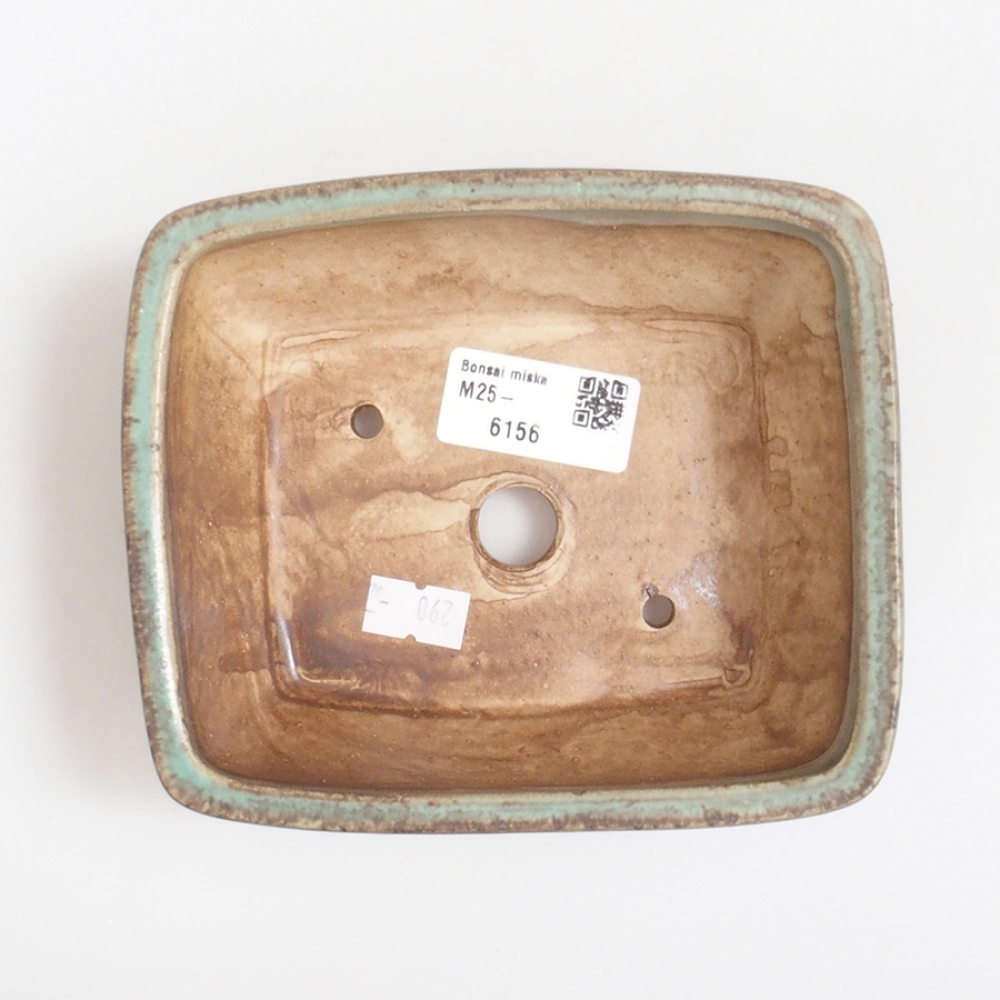 Ciotola per bonsai in ceramica 10 x 8,5 x 4 cm, marrone