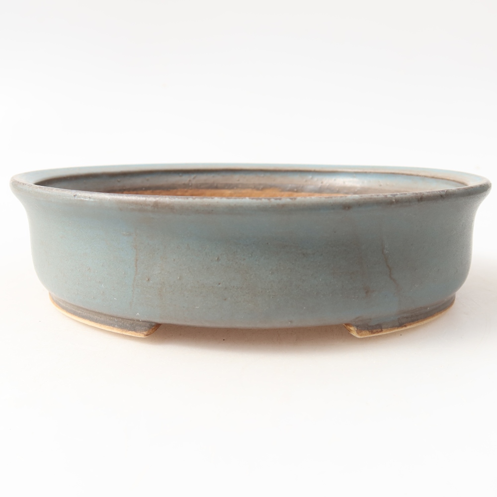 Ciotola bonsai in ceramica 17,5 x 16 x 4,5 cm, colore blu